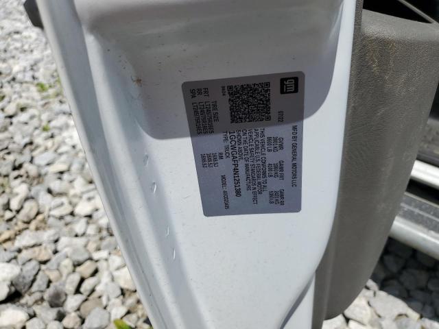 1GCWGAFP4N1251380 - 2022 CHEVROLET EXPRESS G2 WHITE photo 12