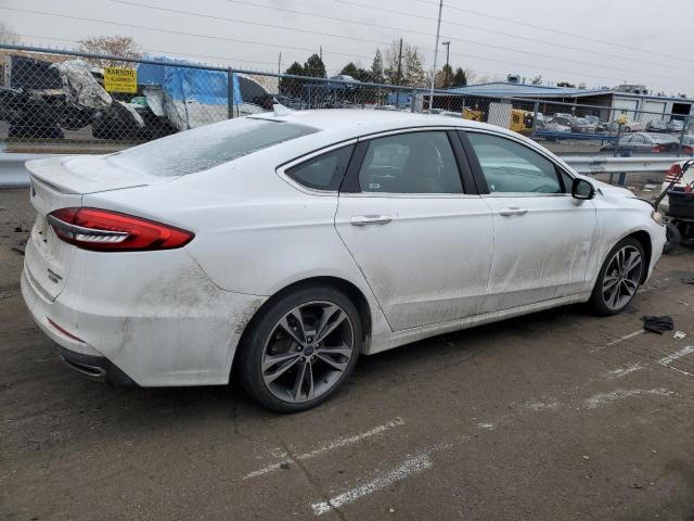 3FA6P0D9XKR186881 - 2019 FORD FUSION TITANIUM WHITE photo 3