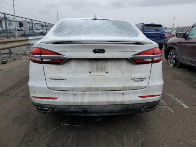 3FA6P0D9XKR186881 - 2019 FORD FUSION TITANIUM WHITE photo 6