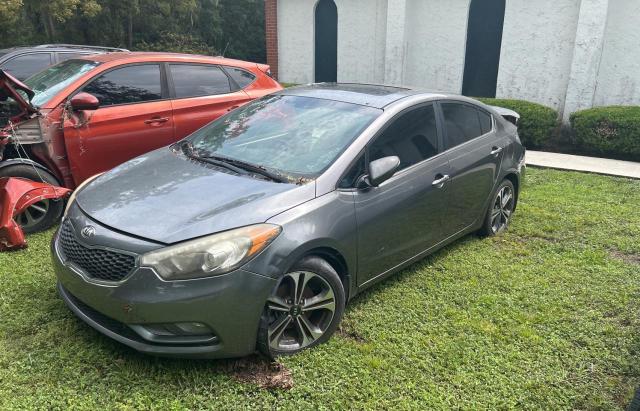 KNAFZ4A80F5324280 - 2015 KIA FORTE EX GRAY photo 2
