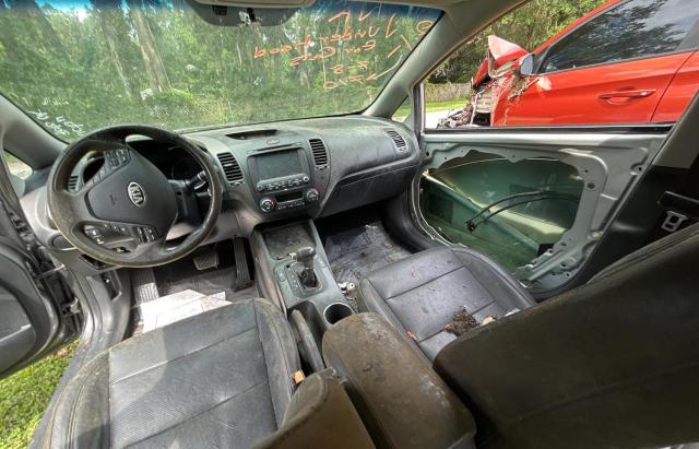 KNAFZ4A80F5324280 - 2015 KIA FORTE EX GRAY photo 9