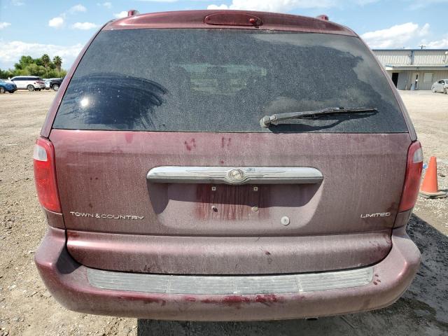 2C8GP64L62R798027 - 2002 CHRYSLER TOWN & COU LIMITED MAROON photo 6