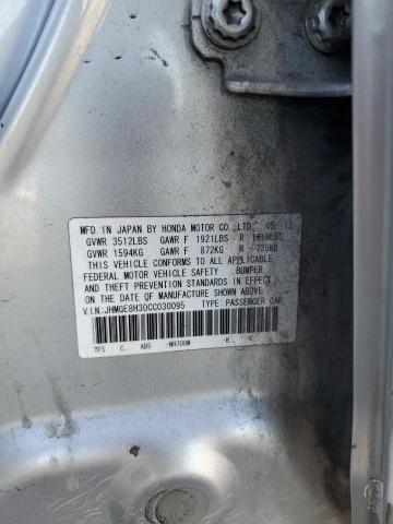 JHMGE8H30CC030095 - 2012 HONDA FIT ვერცხლისფერი ფოტო 12