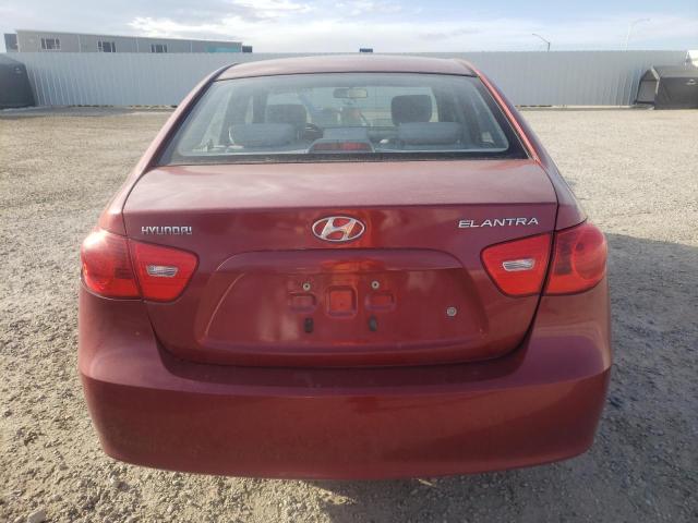 KMHDU45D79U686841 - 2009 HYUNDAI ELANTRA GLS RED photo 6