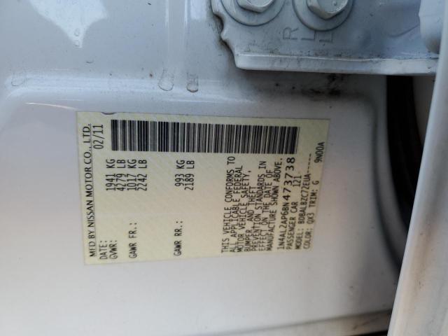 1N4AL2AP6BN473738 - 2011 NISSAN ALTIMA BASE WHITE photo 12