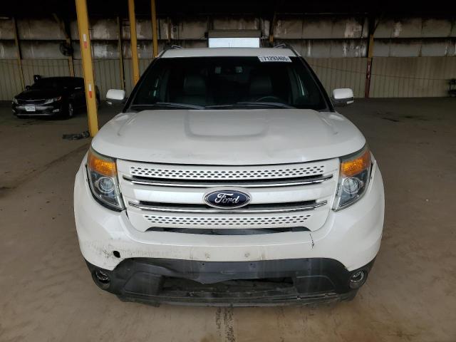 1FM5K7F91EGB37358 - 2014 FORD EXPLORER LIMITED WHITE photo 5