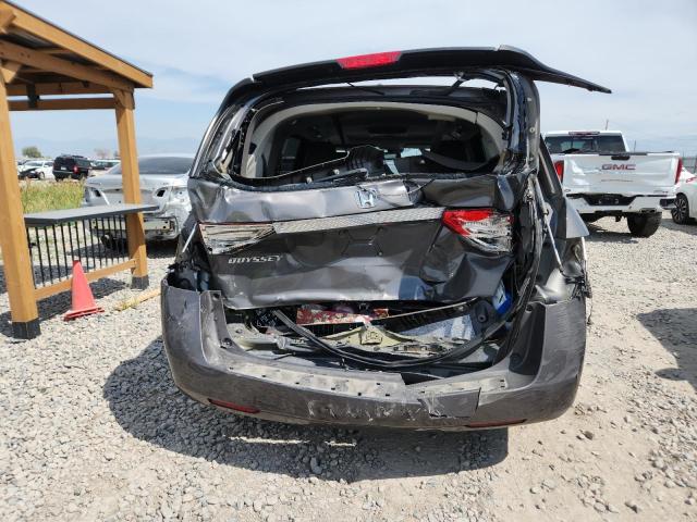 5FNRL5H61EB121407 - 2014 HONDA ODYSSEY EXL GRAY photo 6