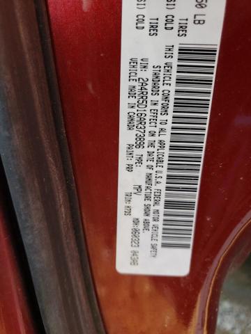 2A4RR5D16AR373896 - 2010 CHRYSLER TOWN & COU TOURING Qırmızı foto 13