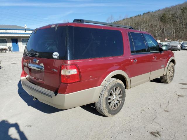 1FMFK18547LA50494 - 2007 FORD EXPEDITION EL EDDIE BAUER RED photo 3