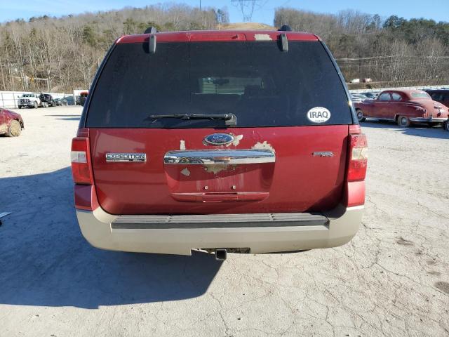 1FMFK18547LA50494 - 2007 FORD EXPEDITION EL EDDIE BAUER RED photo 6