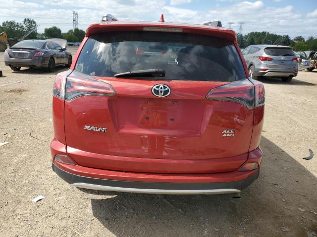 2T3RFREV3GW535991 - 2016 TOYOTA RAV4 XLE RED photo 6