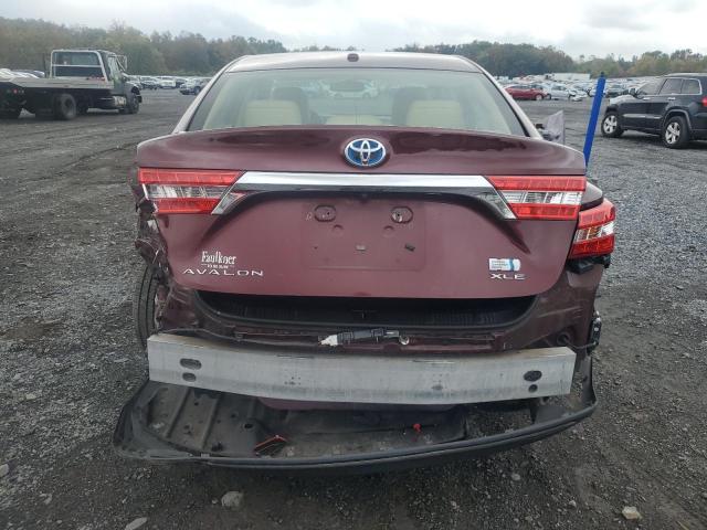 4T1BD1EB7DU013738 - 2013 TOYOTA AVALON HYBRID BURGUNDY photo 6