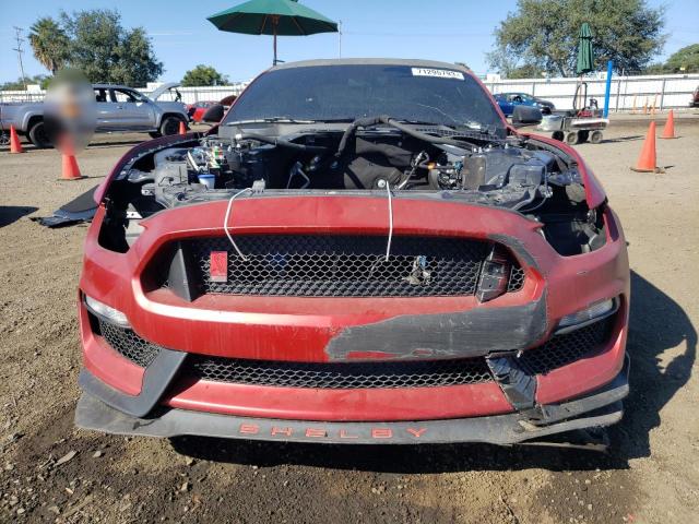 1FA6P8JZ0K5553180 - 2019 FORD MUSTANG SHELBY GT350 RED photo 5