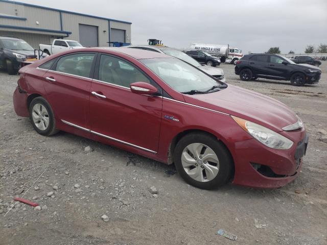 KMHEC4A40EA116611 - 2014 HYUNDAI SONATA HYBRID RED photo 4