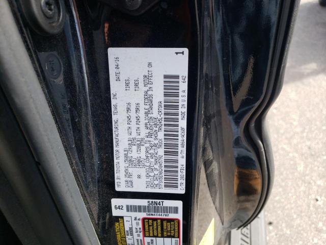 5TFSX5EN8GX045792 - 2016 TOYOTA TACOMA ACCESS CAB შავი ფოტო 12