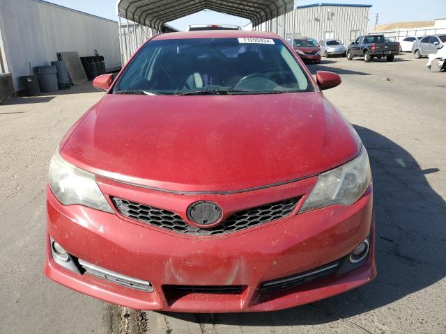 4T1BF1FK9CU600224 - 2012 TOYOTA CAMRY BASE RED photo 5