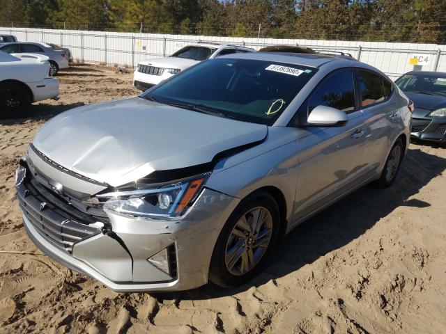 5NPD84LF5KH459810 - 2019 HYUNDAI ELANTRA SEL SILVER photo 2