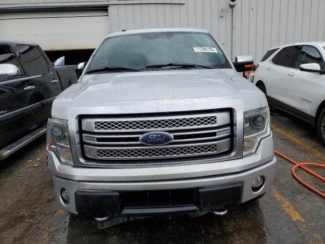 1FTFW1ET7EFC68145 - 2014 FORD F150 SUPERCREW SILVER photo 5