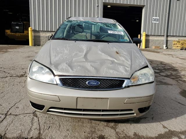 1FAFP34N07W128684 - 2007 FORD FOCUS ZX4 BEIGE photo 5