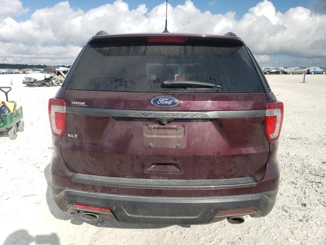 1FM5K7D88JGA52778 - 2018 FORD EXPLORER XLT MAROON photo 6