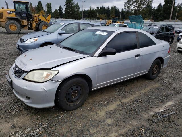 1HGEM22144L061031 - 2004 HONDA CIVIC DX VP SILVER photo 1