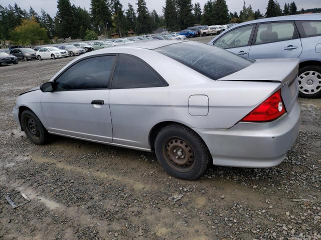 1HGEM22144L061031 - 2004 HONDA CIVIC DX VP SILVER photo 2