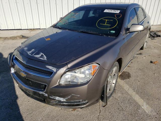 1G1ZC5EU6CF188105 - 2012 CHEVROLET MALIBU 1LT GRAY photo 2