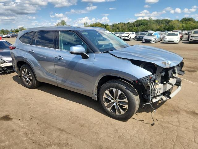 5TDGZRBH9MS066075 - 2021 TOYOTA HIGHLANDER XLE Сірий фото 4