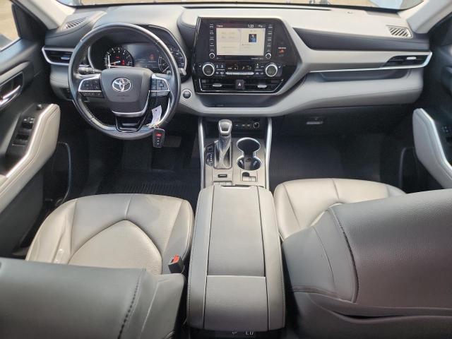 5TDGZRBH9MS066075 - 2021 TOYOTA HIGHLANDER XLE Сірий фото 8