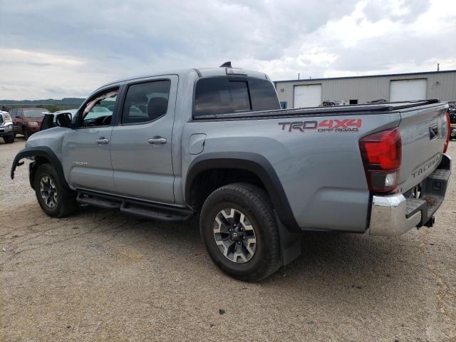 3TMCZ5AN2KM257221 - 2019 TOYOTA TACOMA DOUBLE CAB Сірий фото 2