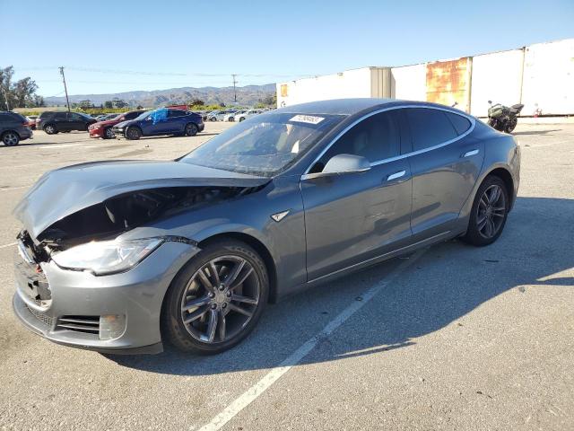 5YJSA1CG7DFP03669 - 2013 TESLA MODEL S GRAY photo 1