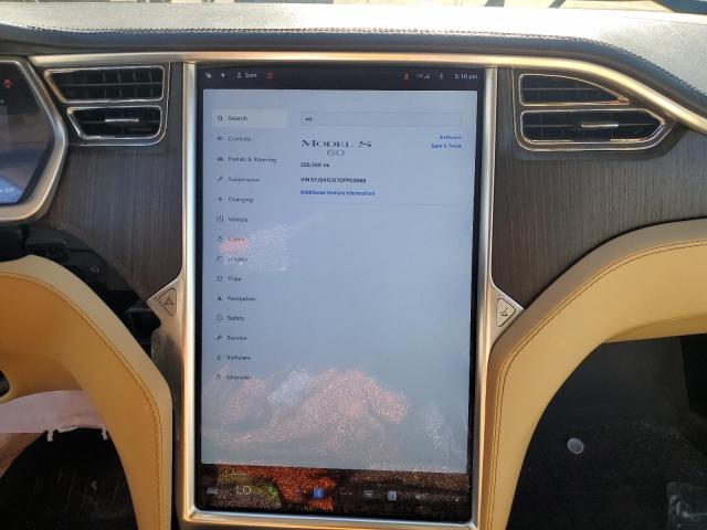 5YJSA1CG7DFP03669 - 2013 TESLA MODEL S Մոխրագույն լուսանկար 9