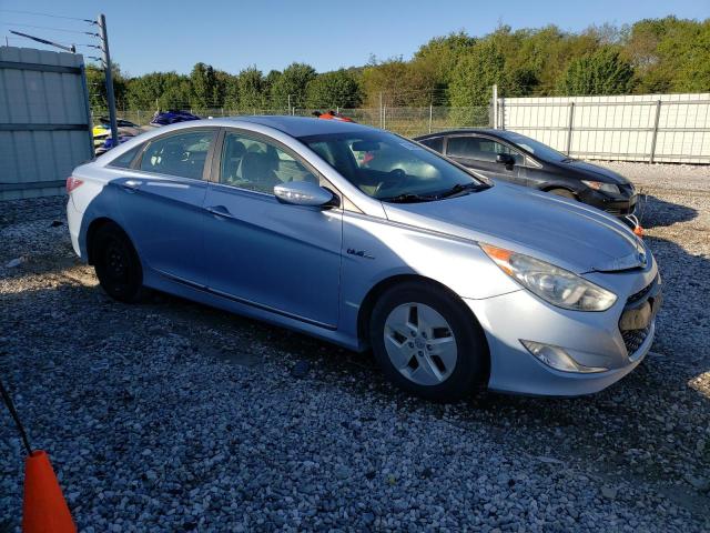 KMHEC4A41BA005500 - 2011 HYUNDAI SONATA HYBRID BLUE photo 4