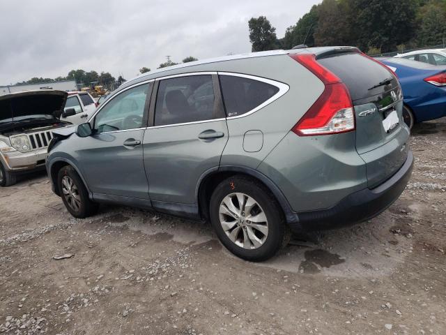 JHLRM3H71CC004661 - 2012 HONDA CR-V EXL TURQUOISE photo 2