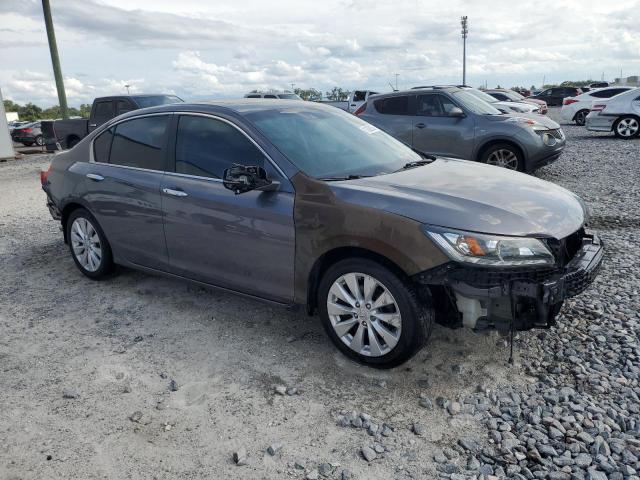 1HGCR2F85EA222015 - 2014 HONDA ACCORD EXL GRAY photo 4
