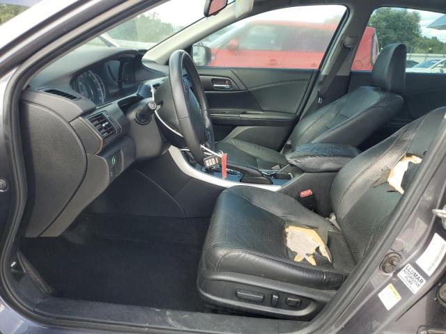 1HGCR2F85EA222015 - 2014 HONDA ACCORD EXL GRAY photo 7