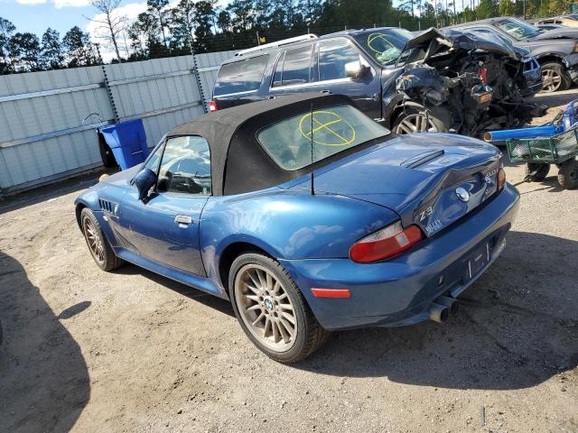 WBACN53411LJ57494 - 2001 BMW Z3 3.0 BLUE photo 2