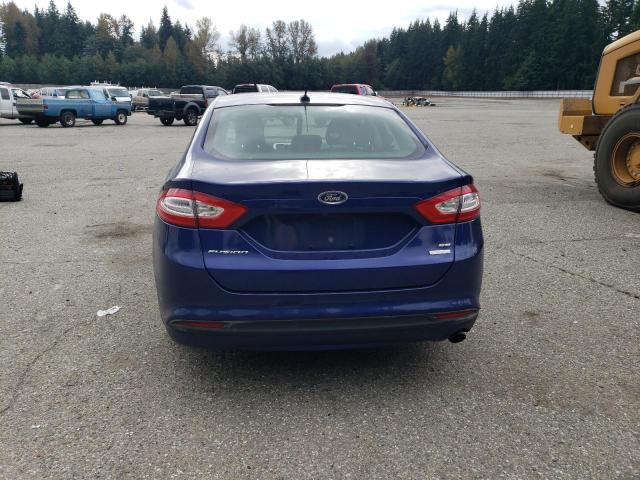 3FA6P0HR7DR285915 - 2013 FORD FUSION SE BLUE photo 6