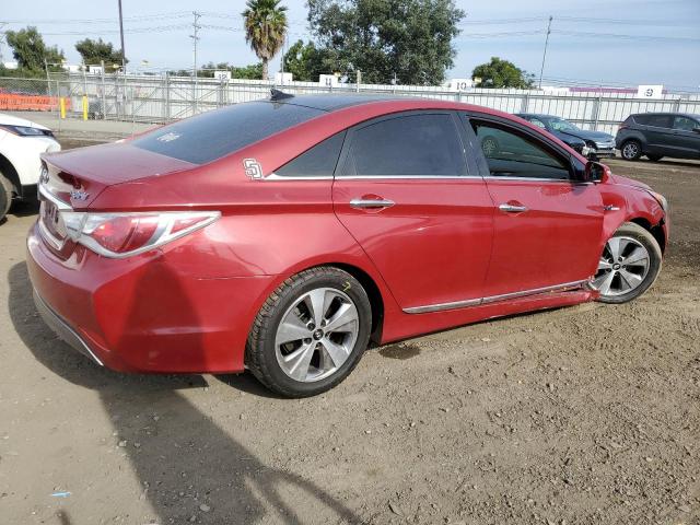 KMHEC4A49CA026502 - 2012 HYUNDAI SONATA HYBRID RED photo 3