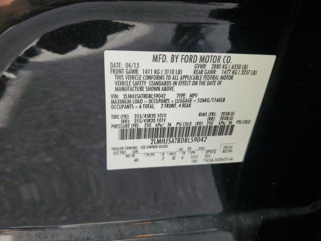 2LMHJ5AT8DBL59042 - 2013 LINCOLN MKT Черный фото 14