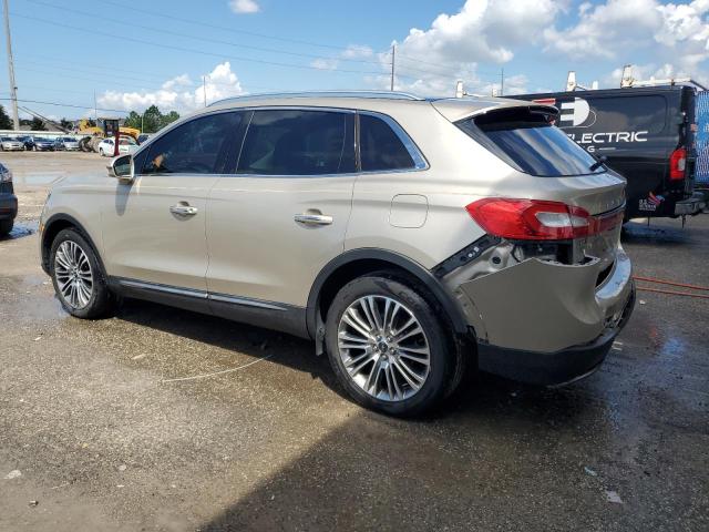 2LMPJ6LR1HBL48540 - 2017 LINCOLN MKX RESERVE Ոսկեգույն լուսանկար 2
