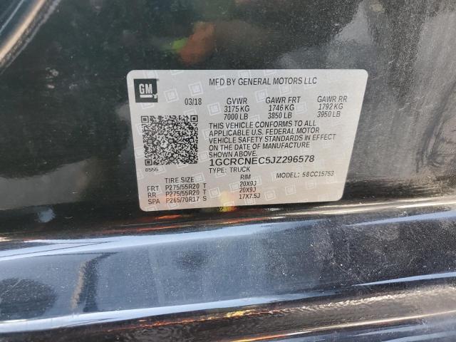 1GCRCNEC5JZ296578 - 2018 CHEVROLET SILVERADO C1500 Черный фото 12