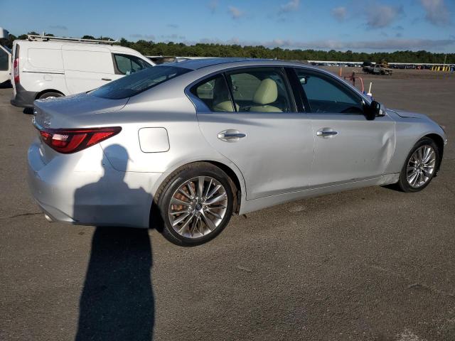 JN1EV7AP6JM363590 - 2018 INFINITI Q50 LUXE ვერცხლისფერი ფოტო 3