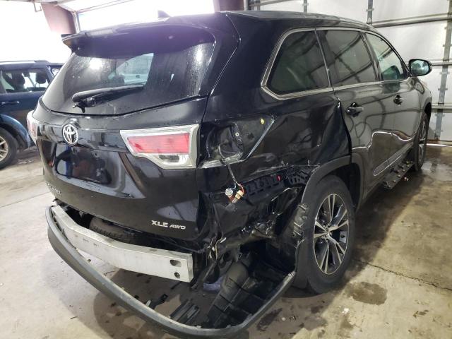 5TDJKRFH7GS274593 - 2016 TOYOTA HIGHLANDER XLE BLACK photo 4