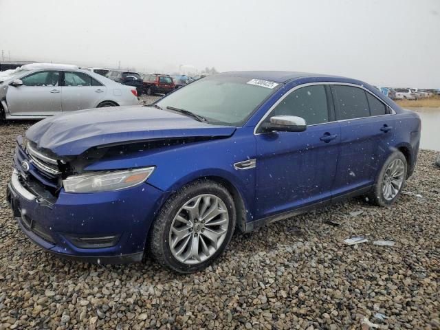 1FAHP2F83EG110827 - 2014 FORD TAURUS LIMITED BLUE photo 1