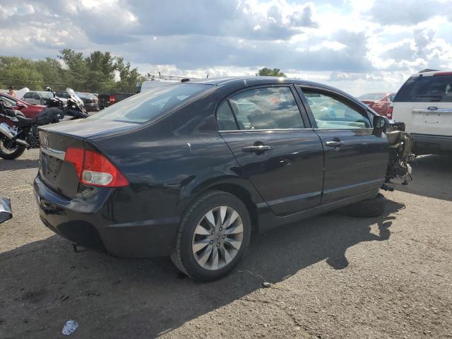 2HGFA1F93AH519383 - 2010 HONDA CIVIC EXL BLACK photo 3