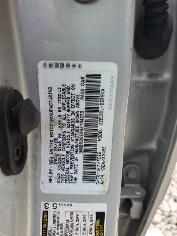 1NXBR32E26Z734239 - 2006 TOYOTA COROLLA CE SILVER photo 12