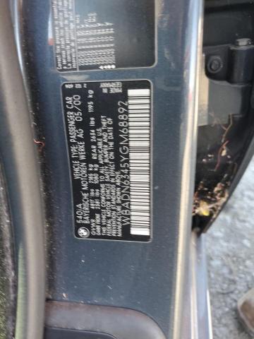 WBADN6345YGM68892 - 2000 BMW 540 I AUTOMATIC CHARCOAL photo 12