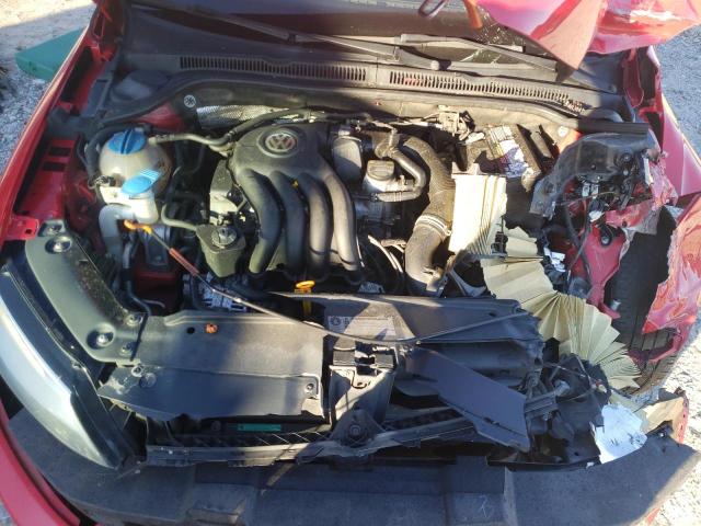 3VW1K7AJ4BM342708 - 2011 VOLKSWAGEN JETTA BASE RED photo 11
