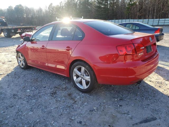 3VW1K7AJ4BM342708 - 2011 VOLKSWAGEN JETTA BASE RED photo 2